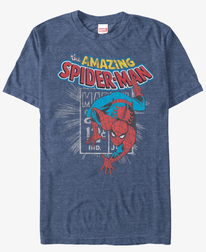 Marvel Stamp Spider Man T Shirt - Amazing Spider-man M, transparent png download