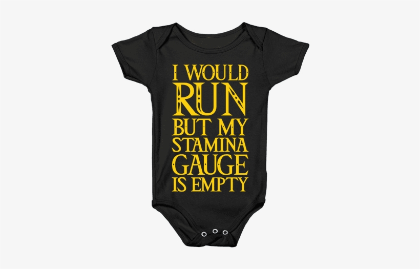 I Would Run But My Stamina Gauge Is Empty Baby Onesy - Disney Onesies Baby, transparent png download
