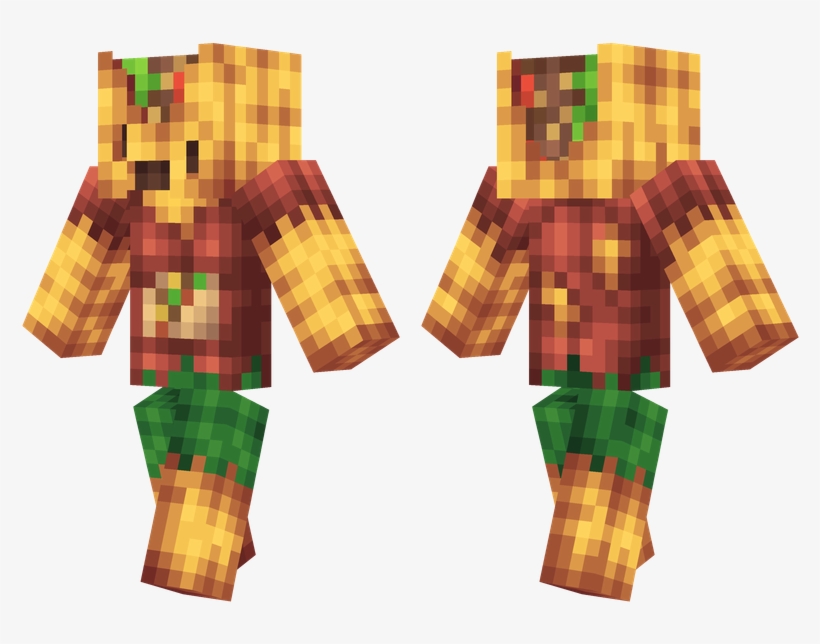 Zombie Taco - Minecraft Skin Creeper Miner, transparent png download