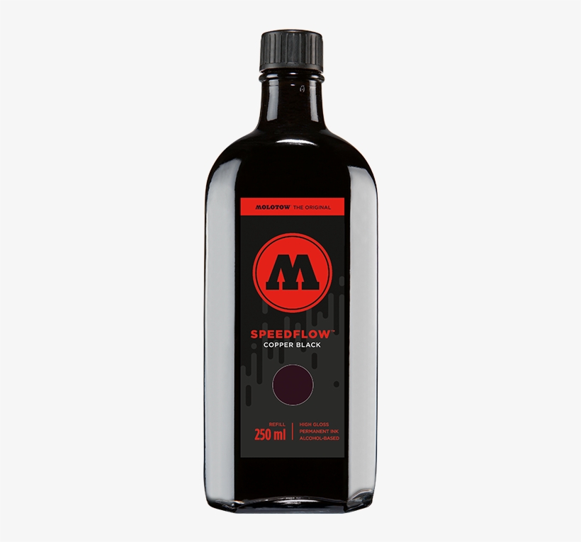 Molotow Refill Cocktail Coversall Black 250ml, transparent png download