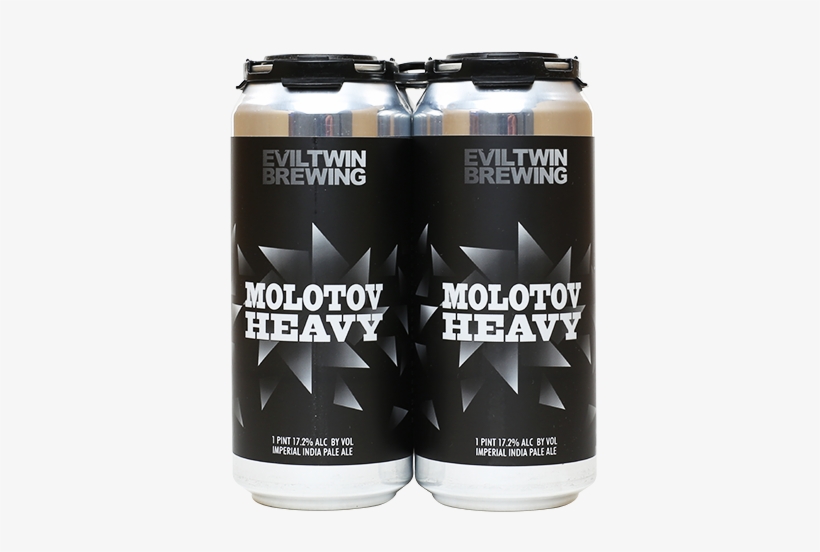 Evil Twin Molotov Heavy Imperial Ipa - Evil Twin Molotov Heavy Can, transparent png download