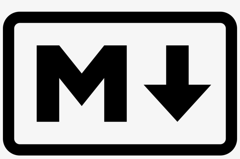 Html Vs Markdown - Markdown Mark, transparent png download