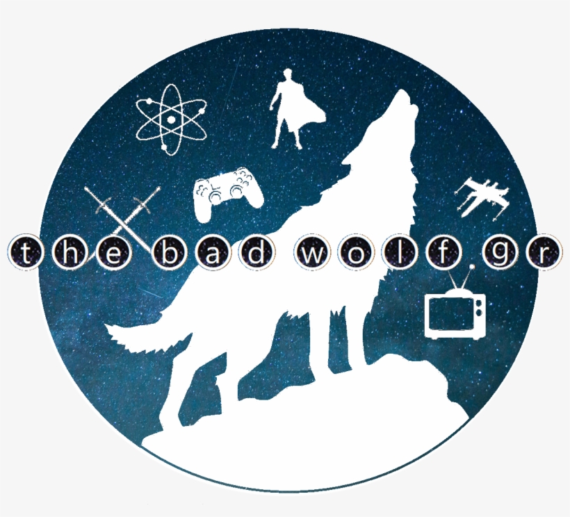 The Bad Wolf - Lobo Luna Blanco Y Negro, transparent png download