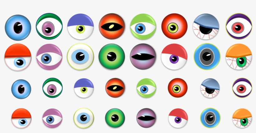 Monster Eye Ball Clip Art - Clip Art, transparent png download