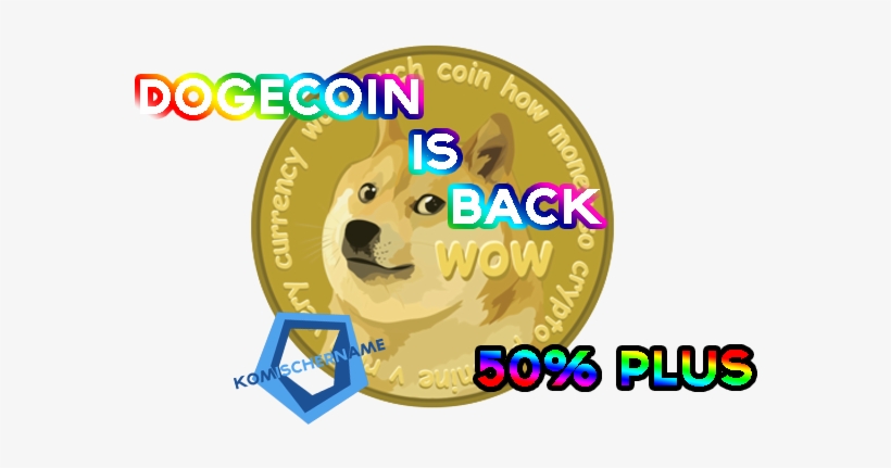 Dogecoin Is Back De And En Steemit - Dog Coin Crypto, transparent png download