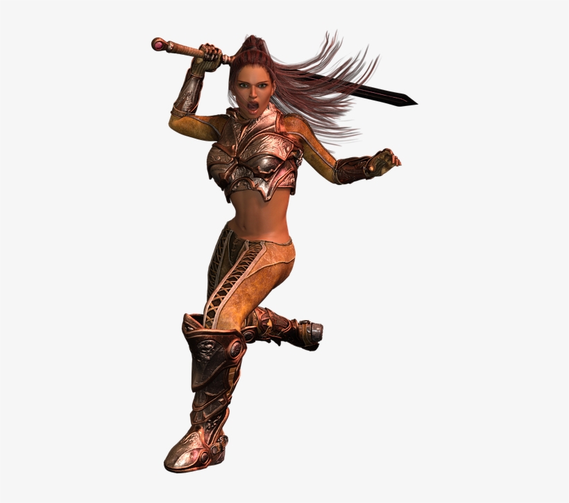Fantasy Woman Fighter, transparent png download