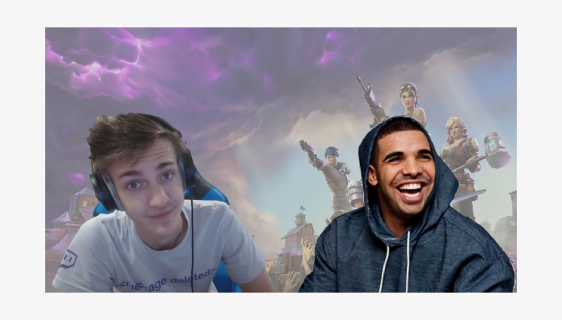 Ninja Stream With Rapper Drake Shatters Twitch Stream - Epic Games Fortnite Xbox One Game, transparent png download