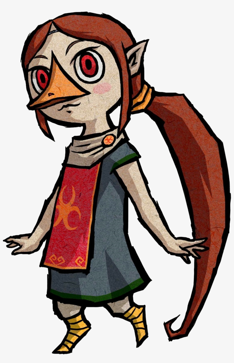 The Legend Of Zelda Clipart Girls - Legend Of Zelda Wind Waker Characters, transparent png download