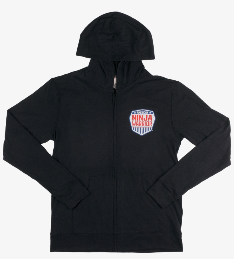 American Ninja Warrior Lightweight Zip Up Hooded Sweatshirt - Sudaderas Gap Hombre Azul, transparent png download