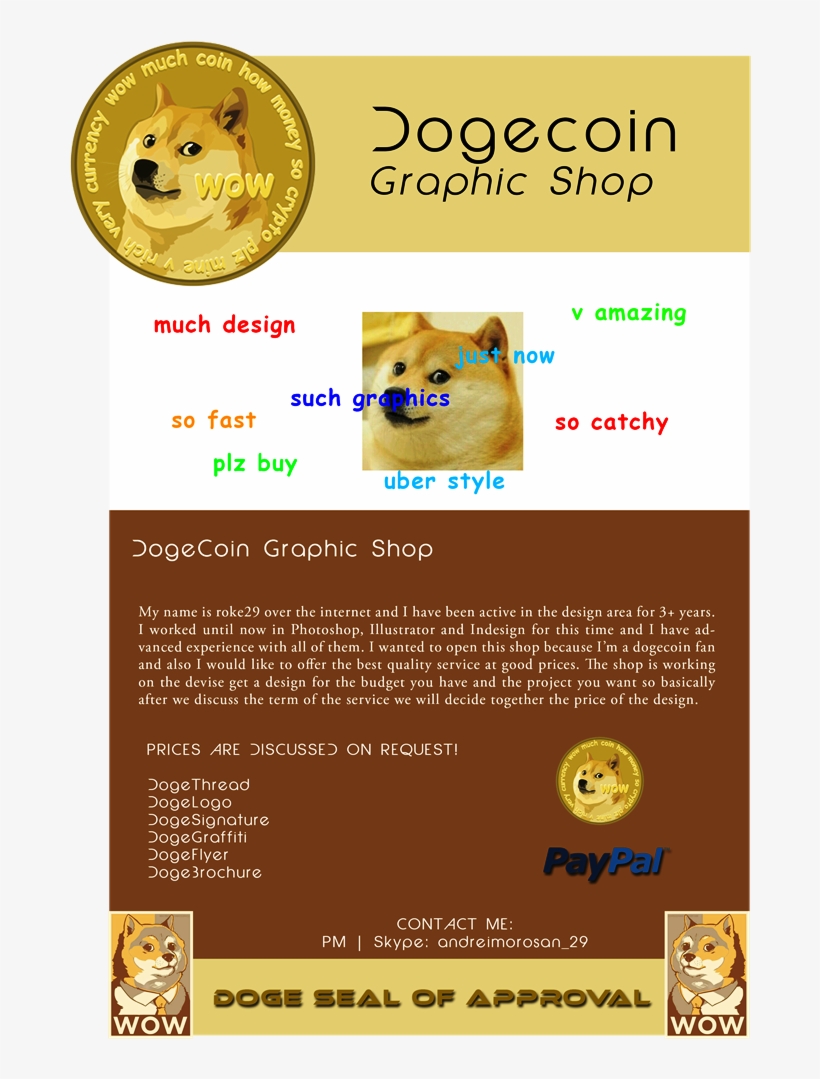Dogecoin Graphic Shop - My Shibe Is Your Shibe Rectangle Magnet, transparent png download