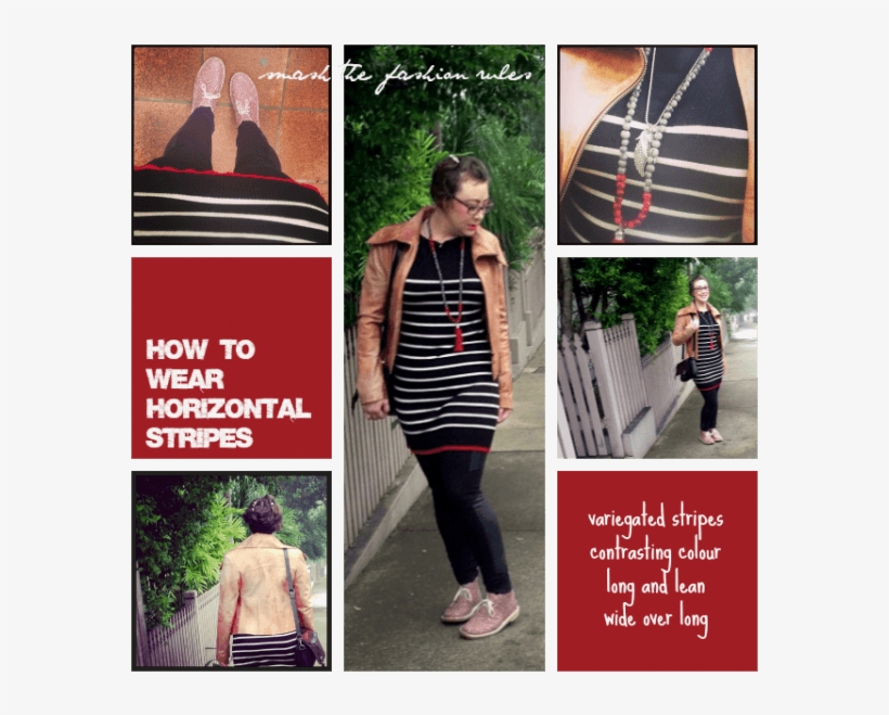 Wearing Horizontal Stripes - Girl, transparent png download