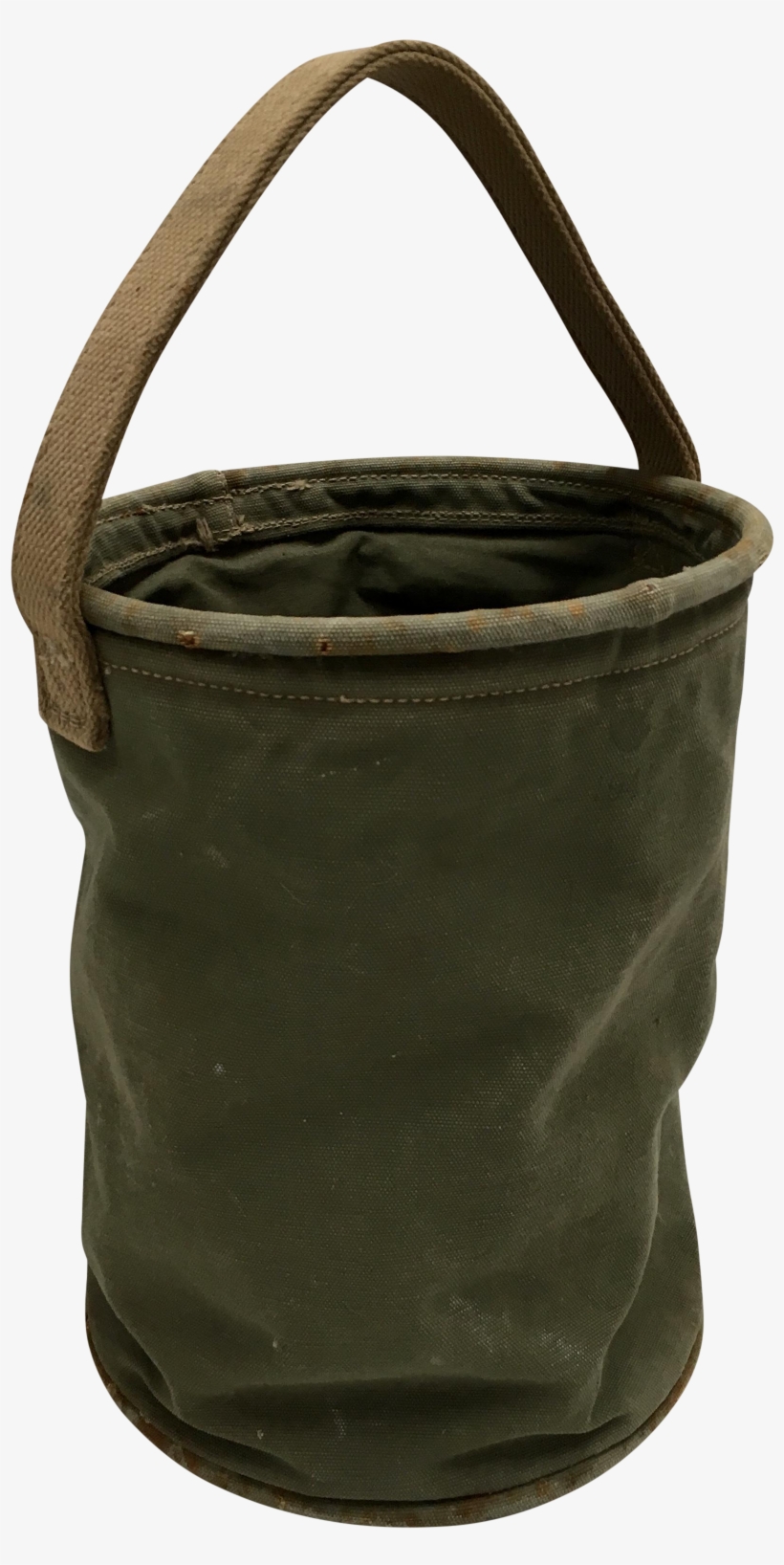 Vintage World War Ii 1944 Canvas Water Bucket Water - Bucket, transparent png download