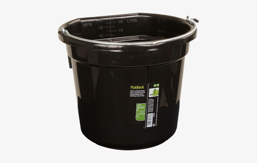 20 Liter • For Pasture And Stable As Well As On The - Kerbl Flatback Bucket (for Food And Water), transparent png download