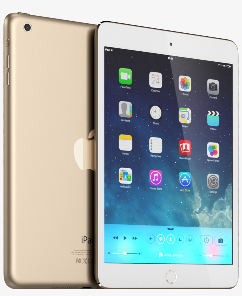 Ipad Mini Png Landscape Download - Ipad Mini 2 Gold, transparent png download