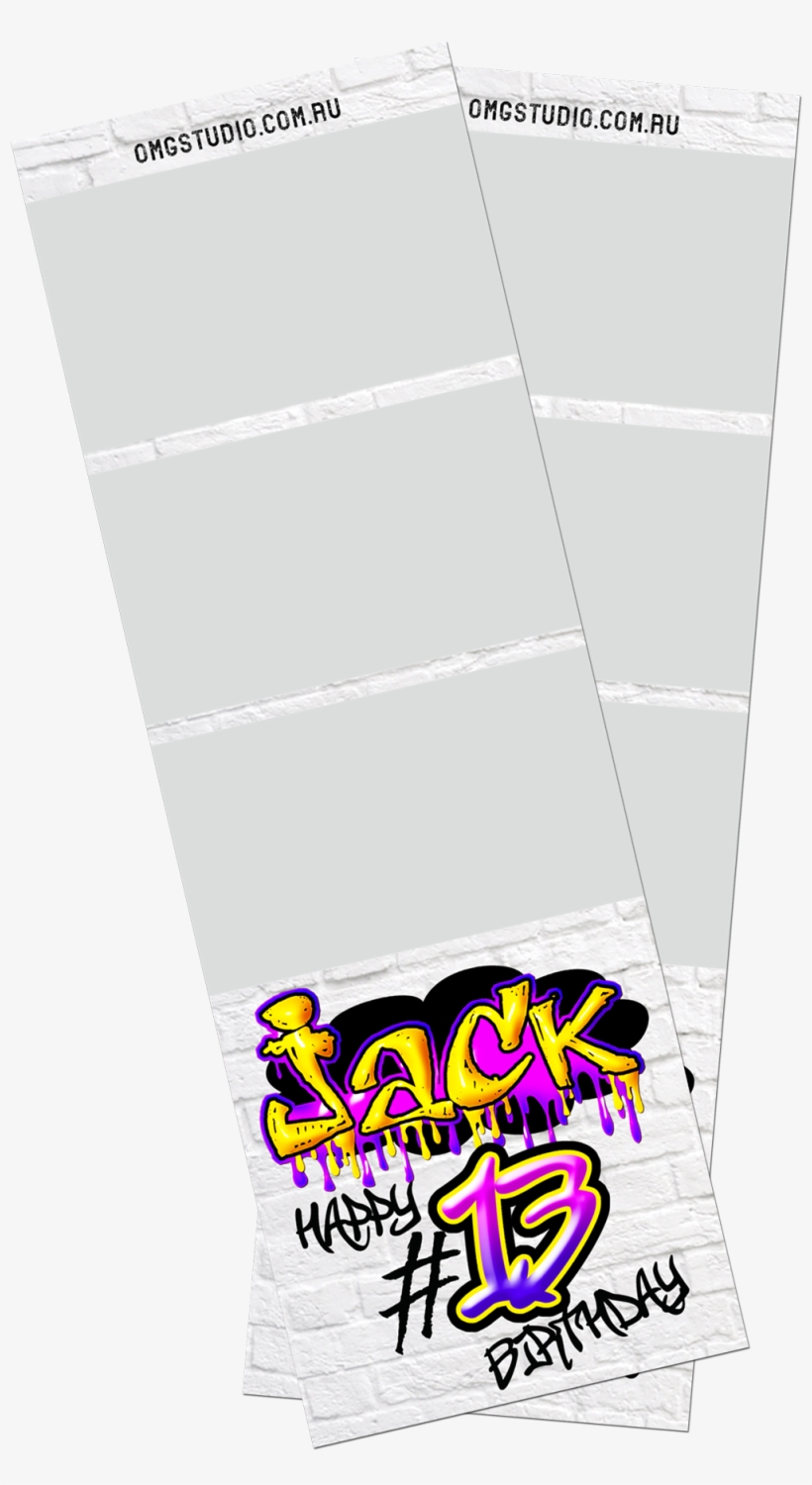 Grafitti Photobooth Print - Birthday Bash, transparent png download