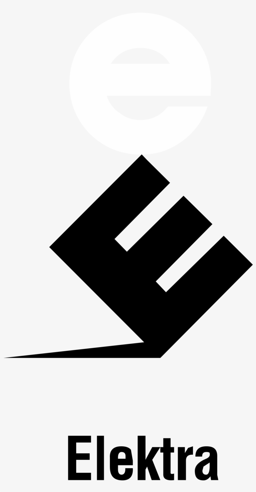 Elektra Records Logo Black And White - Elektra Records, transparent png download