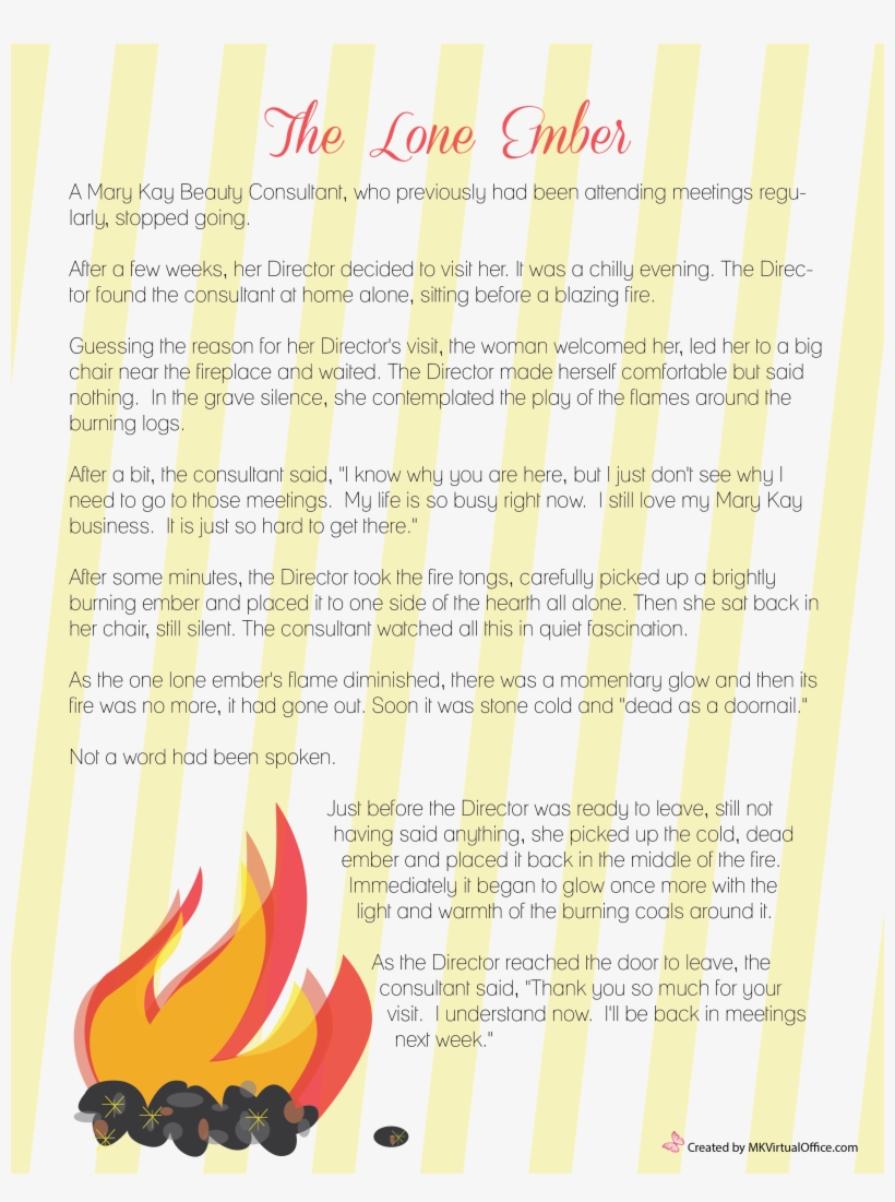 It Is A Great Story To Read At Unit Meeting To Remind - Document, transparent png download