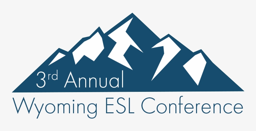 Esl & Dli Conference Logo Featuring Mountains - University Of Wyoming, transparent png download
