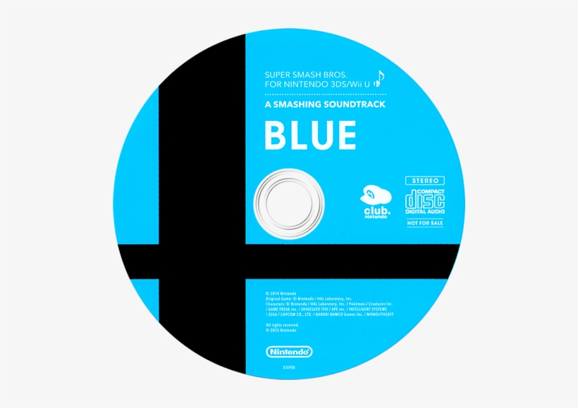 Super Smash Bros - Super Smash Bros A Smashing Soundtrack Blue Wii U, transparent png download