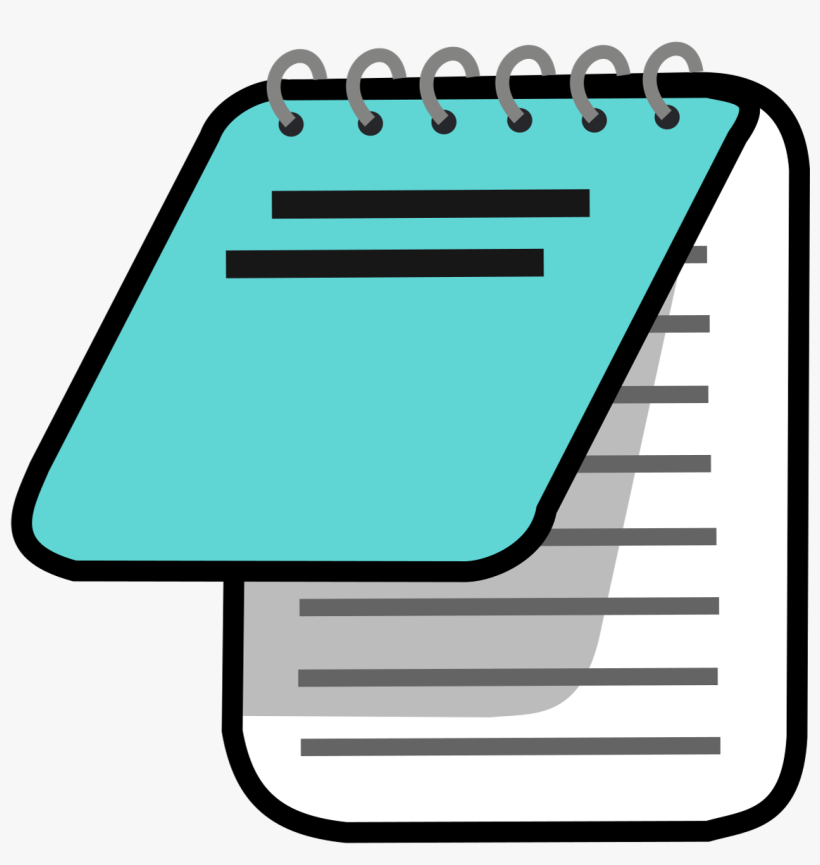 File - Icon-notepad - Svg - Notepad Icon, transparent png download