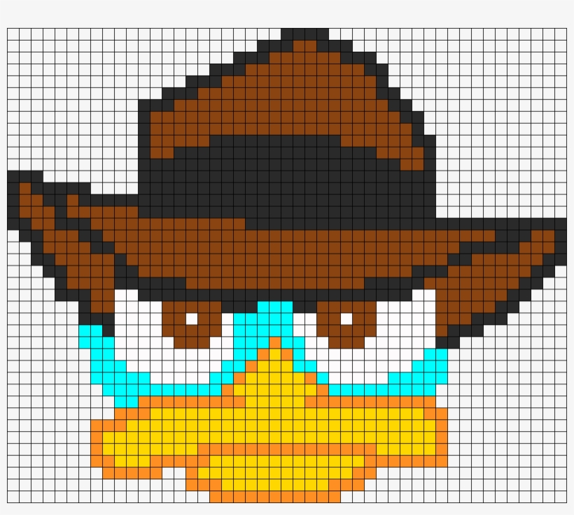 Perry The Platypus Perler Perler Bead Pattern / Bead - Perler Bead Patterns Perry The Platypus, transparent png download