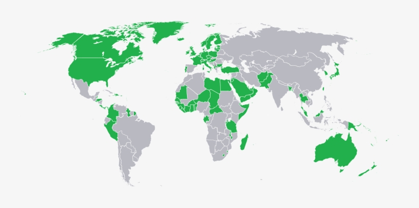 Reactions To The Declaration Of Independence[edit] - Countries In The World That Drive, transparent png download