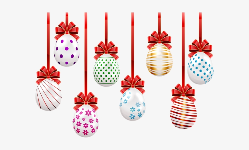 Easter Hanging Eggs Transparent Png Clip Art Image - Easter, transparent png download