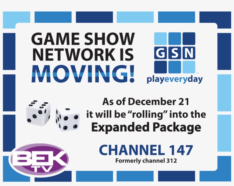 - Bek Communications - Game Show Network, transparent png download