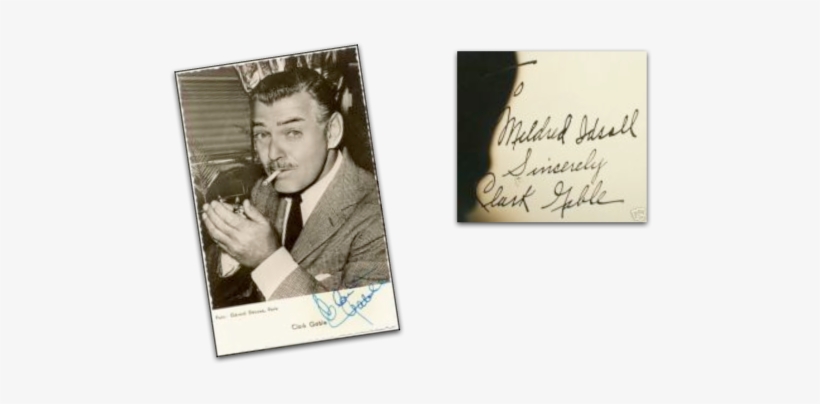 Here Are Examples Of Secretarial Signatures Of Gable - Clark Gable Signature, transparent png download