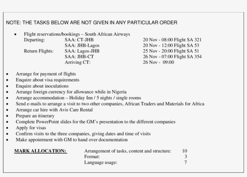 Hand-out Of Report Writing Exercise - Diagram, transparent png download