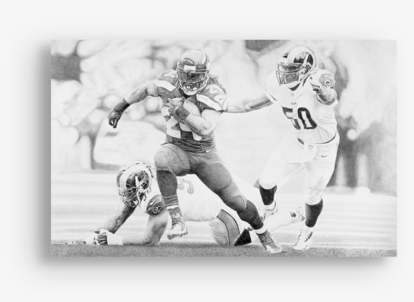More Art You Might Like - Drawings Of Marshawn Lynch, transparent png download