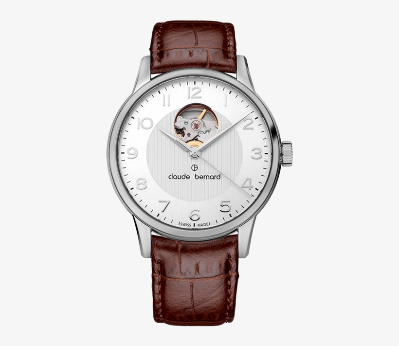Sophisticated - Open Heart - Claude Bernard 80091 3 Ain, transparent png download