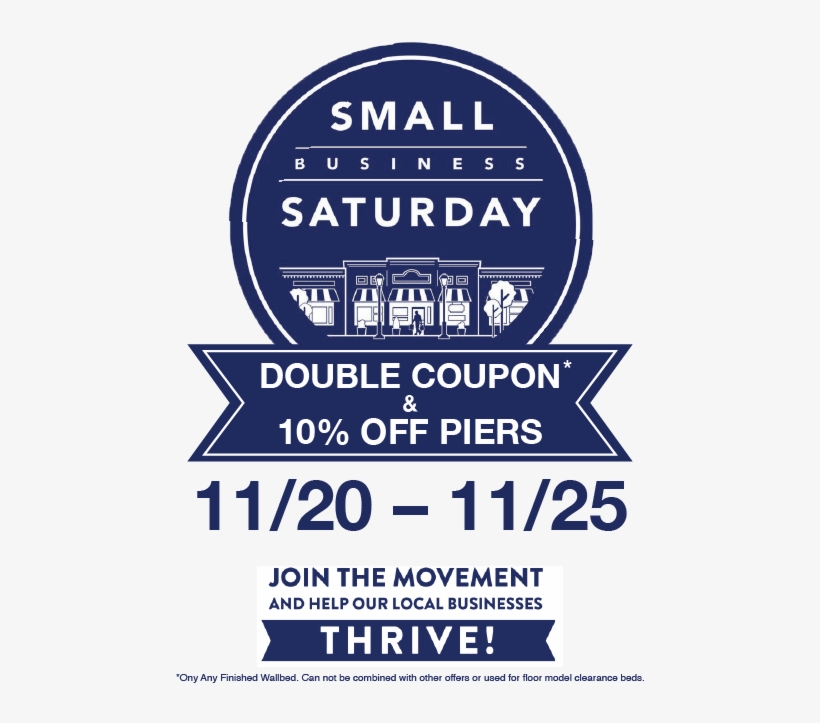 Small Business Saturday Wallbeds N More-02 - Small Business Saturday, transparent png download