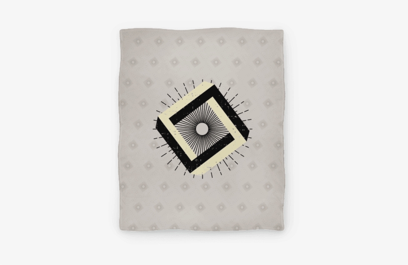 3d Geometric Square Blanket - 3d Geometric Square Tote Bag: Funny Tote Bag From Lookhuman., transparent png download