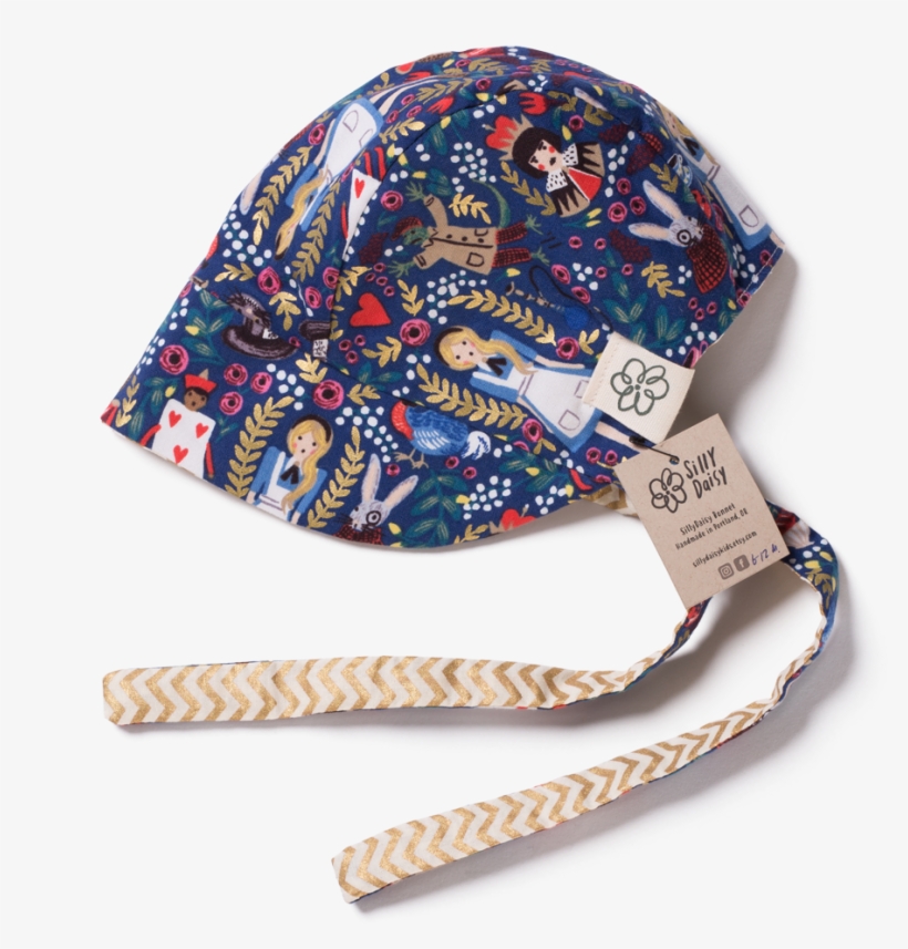 Reversible Baby Bonnet Reversible Baby Bonnet - Alice In Wonderland Bag Set - Small Zipper Pouch -, transparent png download