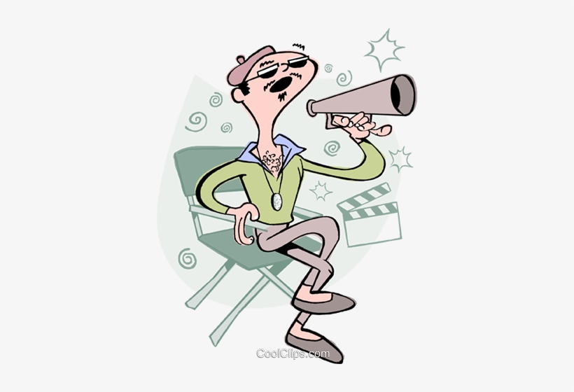 Movie Director With Megaphone - Movie Director Clipart Png, transparent png download