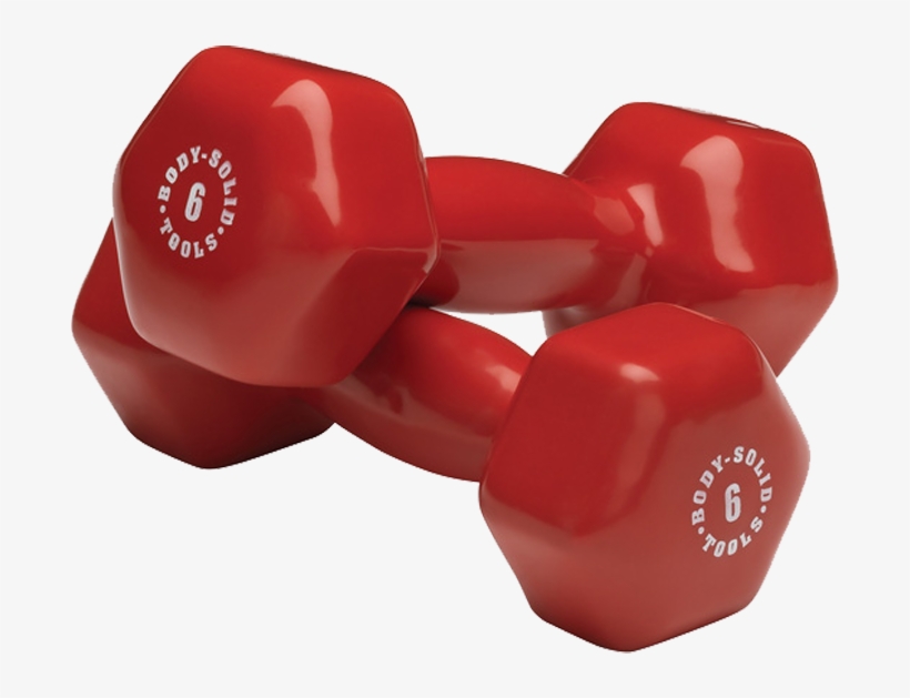 Dumbbells Png - Body-solid Tools Vinyl Dumbell Set - 1-15lbs (pairs),, transparent png download
