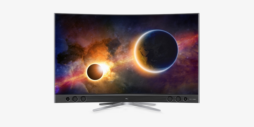 Compare 65" Curved 4k Quhd Tv - Tcl U55x9006, transparent png download