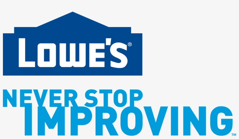 Lowe's Logo - Lowes Never Stop Improving, transparent png download