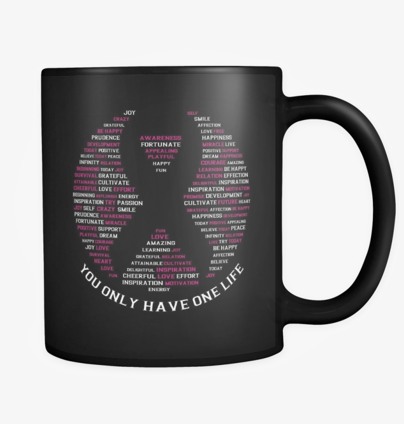 Pink Ribbon Breast Cancer Awareness Mug - Mug, transparent png download