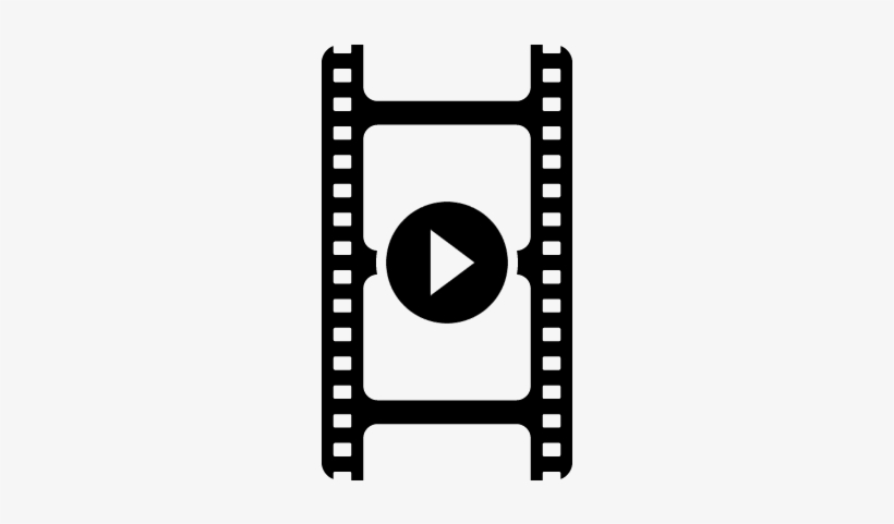 Play Symbol On Film Strip Vector - Film Strip Vector Png, transparent png download