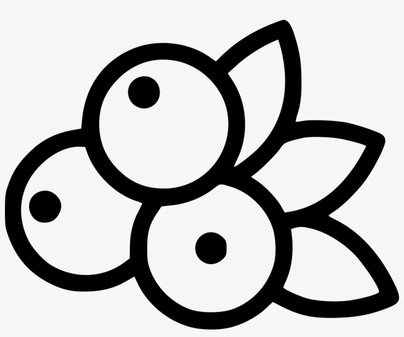 Blueberry Comments - Free Blueberry Png Line Art, transparent png download
