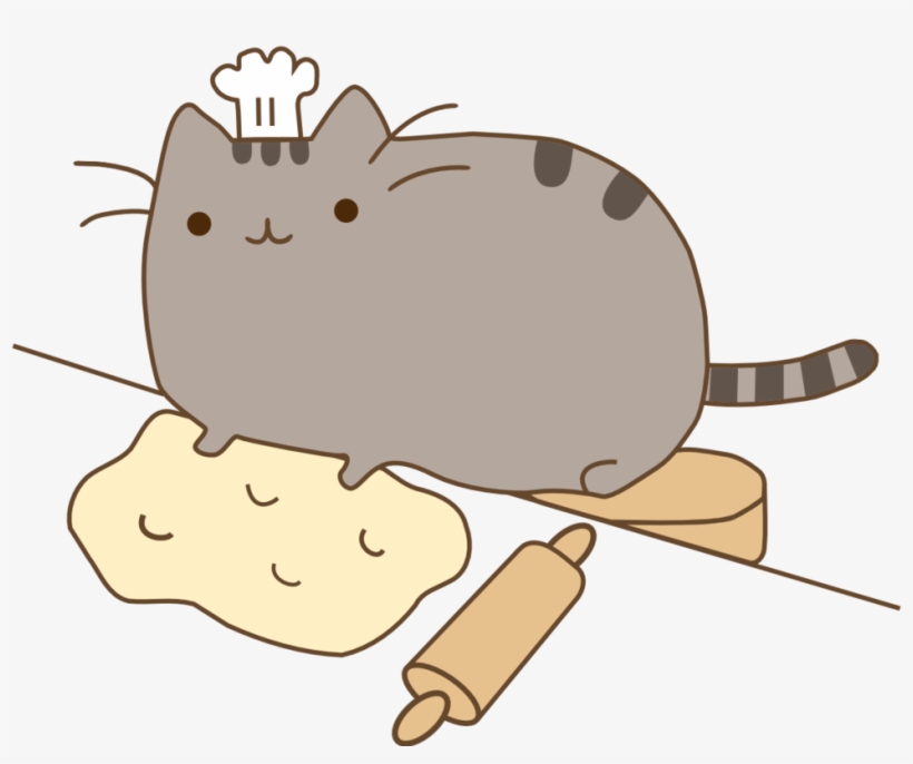 49 Images About Pusheen The Fatcat On We Heart It - Pusheen Baking Png, transparent png download