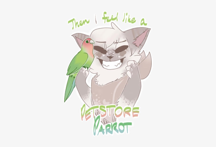 Lil Pike Is A Petstore Parrot - Cartoon, transparent png download