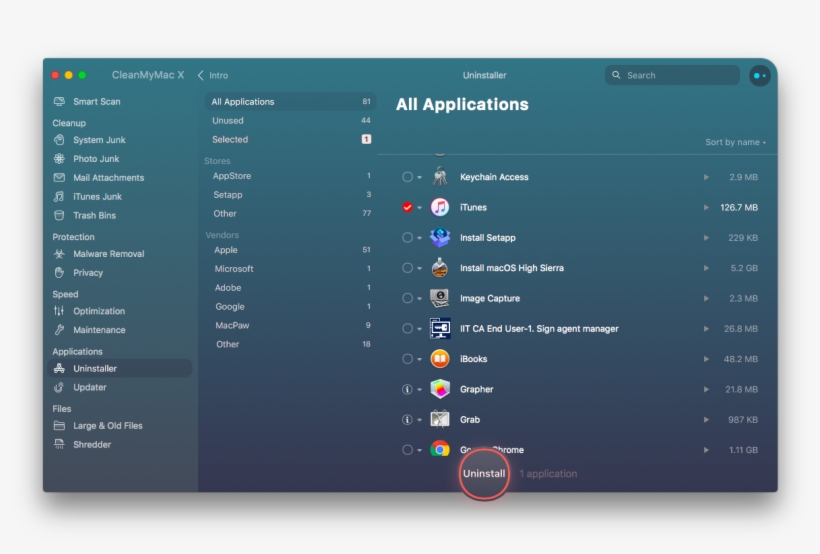 Uninstalling Itunes In The Terminal - Cleanmymac X, transparent png download