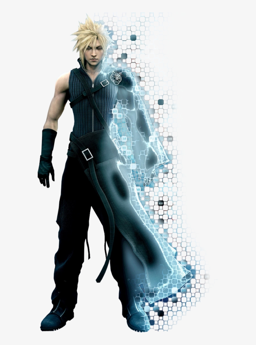 Cloud Strife - Final Fantasy Cloud Wallscroll, transparent png download