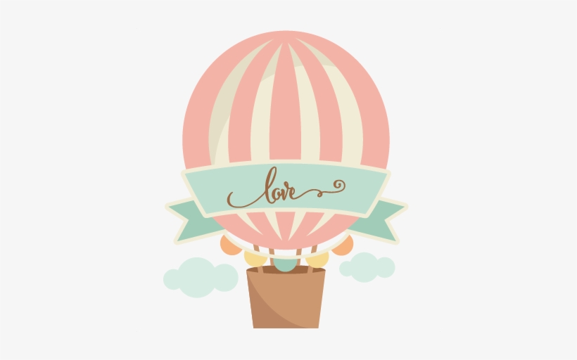 Scrapbook Cut File Cute Files For Silhouette - Vintage Hot Air Balloon, transparent png download