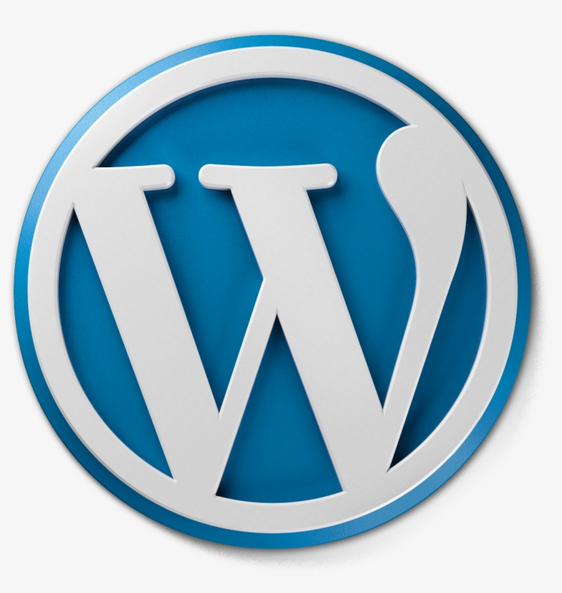 Wordpress Logo Free Download Png - Logo Wordpress, transparent png download