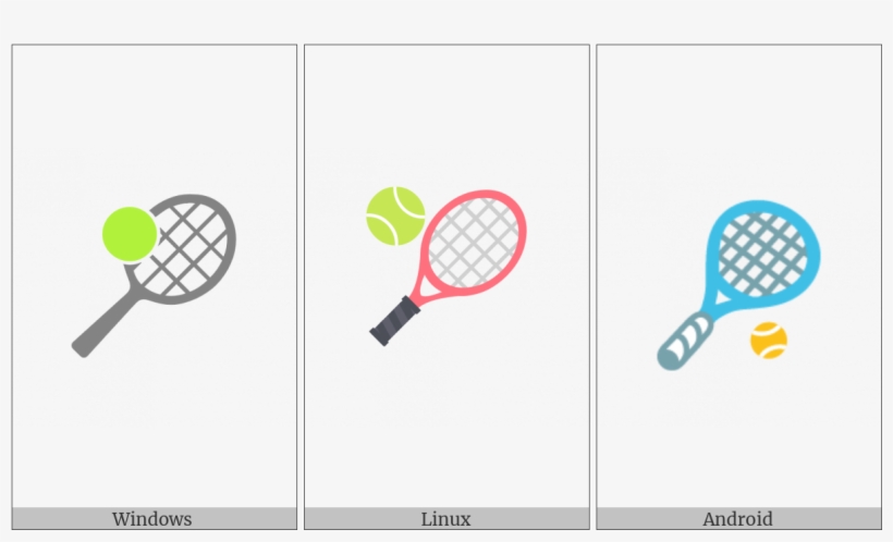 Tennis Racquet And Ball On Various Operating Systems - Tennis Racket, transparent png download