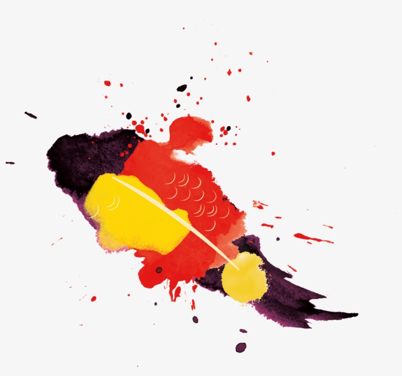 Utilizing Traditional Chinese Splash-ink Technique, - Dog, transparent png download